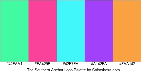 The Southern Anchor Logo Colors Logo