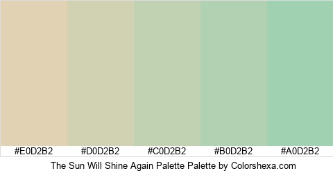 The Sun Will Shine Again Palette Colors Logo