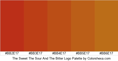 The Sweet The Sour And The Bitter Logo Colors Logo
