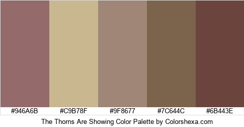 The Thorns Are Showing Color Colors Logo