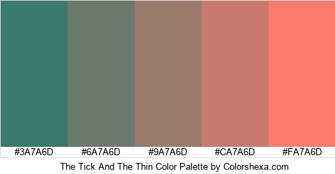 The Tick And The Thin Color Colors Logo