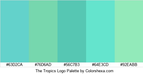 The Tropics Logo Colors Logo