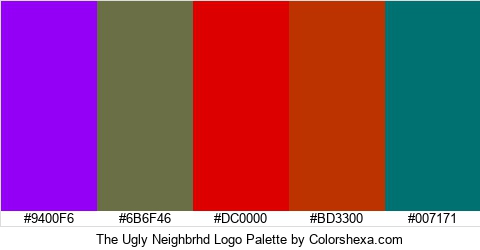 The Ugly Neighbrhd Logo Colors Logo