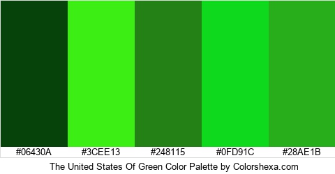The United States Of Green Color Colors Logo