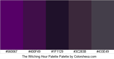 The Witching Hour Palette Colors Logo