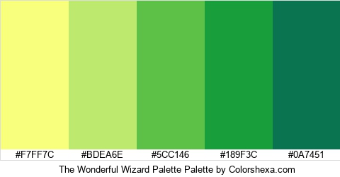 The Wonderful Wizard Palette Colors Logo