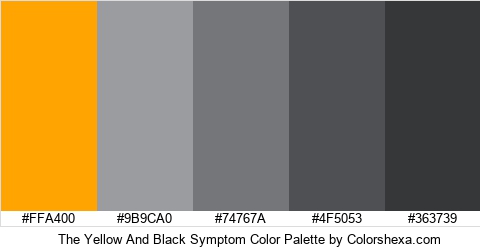 The Yellow And Black Symptom Color Colors Logo