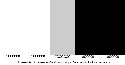 Theres A Difference Ya Know Logo Colors Logo