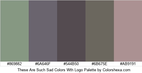 These Are Such Sad Colors Wth Logo Colors Logo