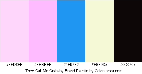 They Call Me Crybaby Brand Colors Logo