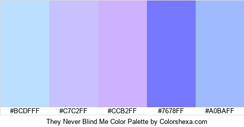 They Never Blind Me Color Colors Logo