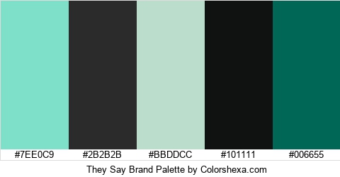 They Say Brand Colors Logo