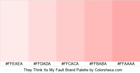 They Think Its My Fault Brand Colors Logo