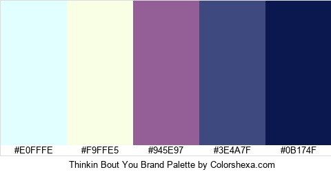 Thinkin Bout You Brand Colors Logo