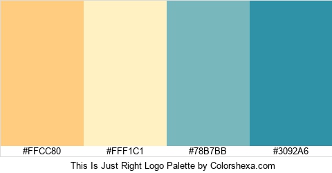 This Is Just Right Logo Colors Logo