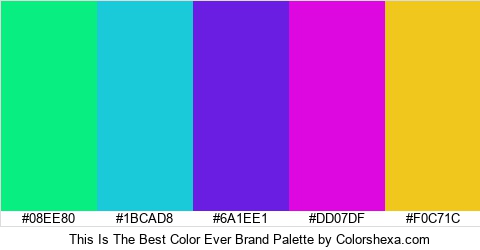 This Is The Best Color Ever Brand Colors Logo