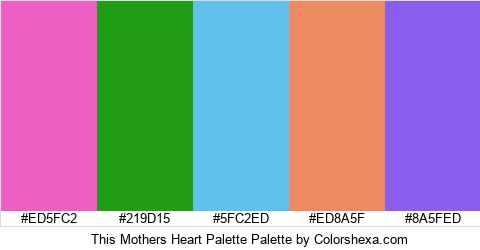 This Mothers Heart Palette Colors Logo