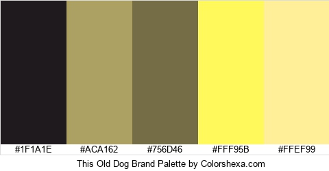 This Old Dog Brand Colors Logo