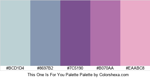 This One Is For You Palette Colors Logo