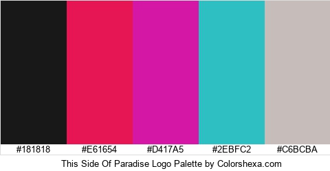 This Side Of Paradise Logo Colors Logo