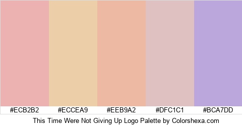 This Time Were Not Giving Up Logo Colors Logo