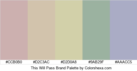 This Will Pass Brand Colors Logo