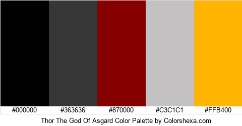 Thor The God Of Asgard Color Colors Logo