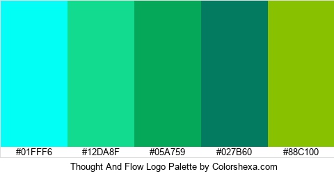 Thought And Flow Logo Colors Logo