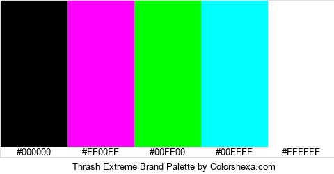 Thrash Extreme Brand Colors Logo