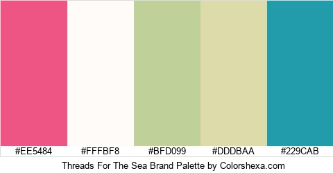 Threads For The Sea Brand Colors Logo