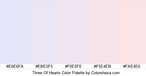 Three Of Hearts Color Colors Logo