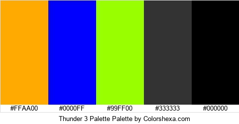 Thunder 3 Palette Colors Logo