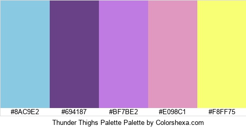 Thunder Thighs Palette Colors Logo