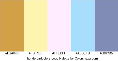 Thunderbirdcolors Logo Colors Logo