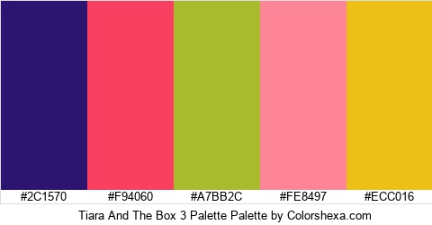 Tiara And The Box 3 Palette Colors Logo