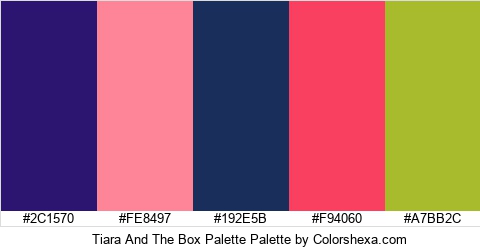 Tiara And The Box Palette Colors Logo
