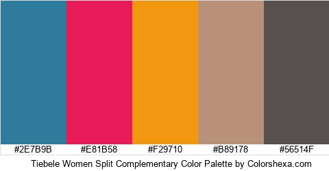 Tiebele Women Split Complementary Color Colors Logo