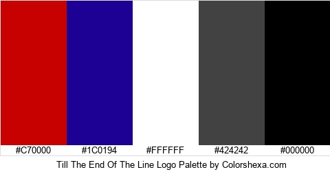 Till The End Of The Line Logo Colors Logo