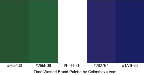 Time Wasted Brand Colors Logo