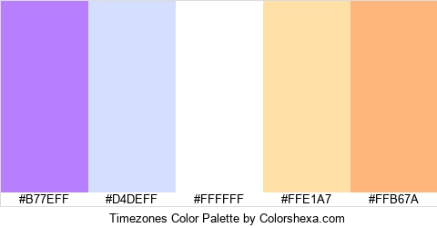 Timezones Color Colors Logo