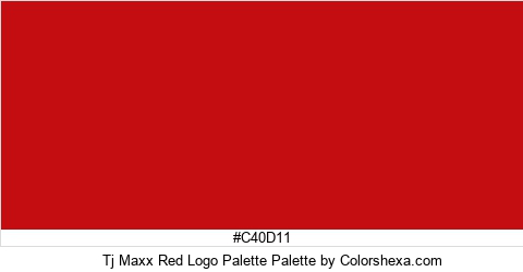 Tj Maxx Red Logo Palette Colors Logo