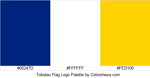 Tokelau Flag Logo Colors Logo