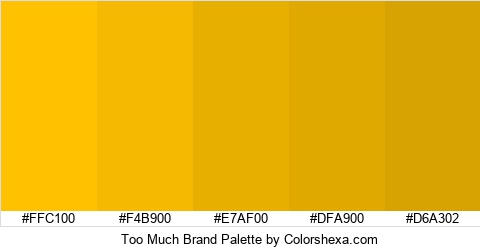 Too Much Brand Colors Logo