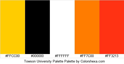 Towson University Palette Colors Logo