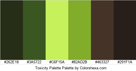Toxicity Palette Colors Logo