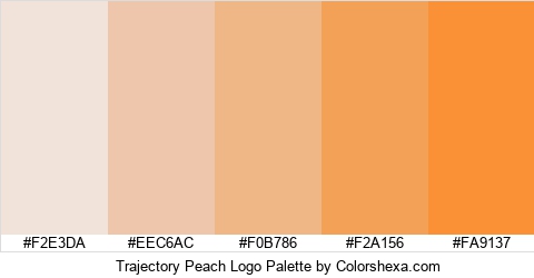 Trajectory Peach Logo Colors Logo