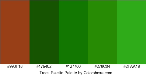 Trees Palette Colors Logo
