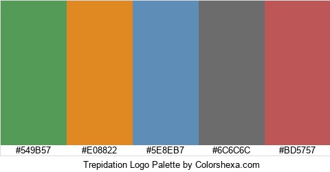Trepidation Logo Colors Logo