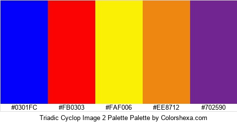 Triadic Cyclop Image 2 Palette Colors Logo