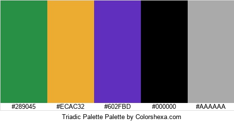 Triadic Palette Colors Logo